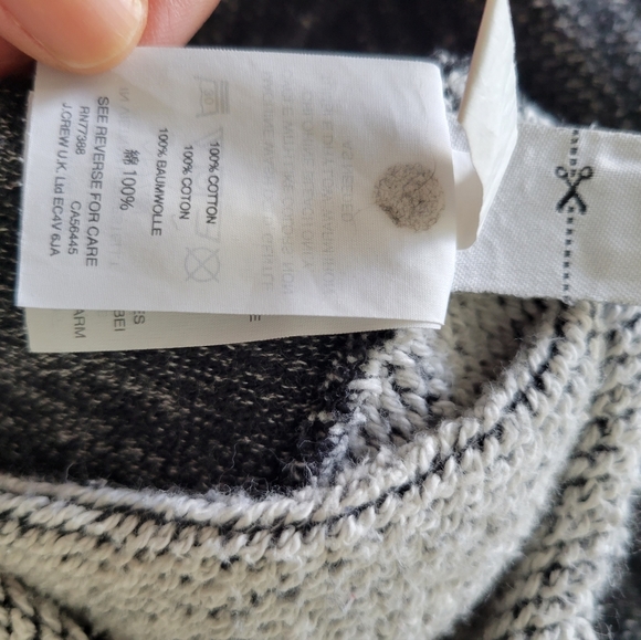 J. CREW French Terry Turtleneck Cowl Neck Tunic Long Sweatshirt XS - Picture 11 of 11